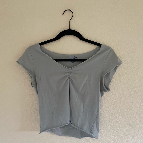 Brandy Melville Gina Cinched T-Shirt - Picture 1 of 2